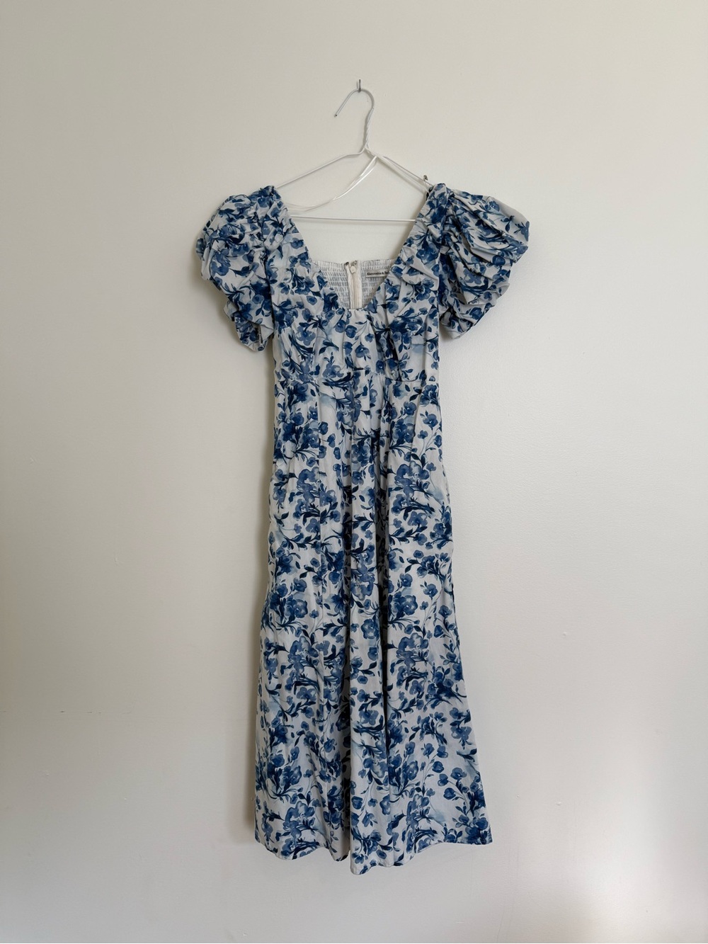 Abercrombie & Fitch Blue and White Floral Maxi Dress